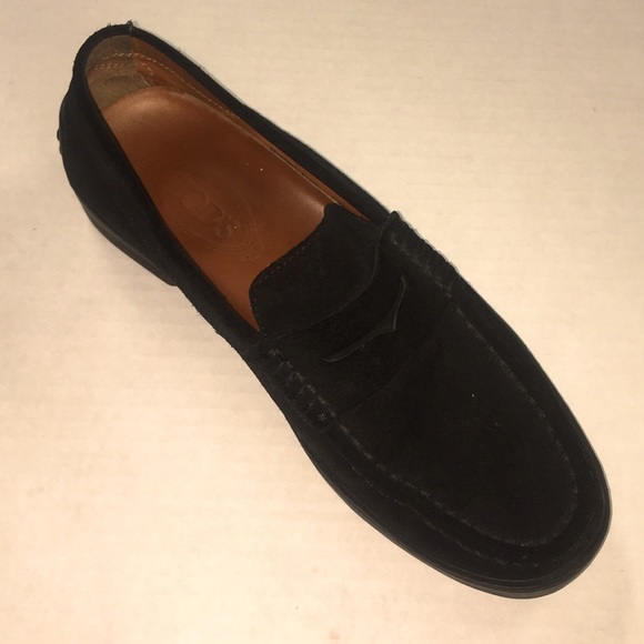 Tod’s Mens suede Black Slip on loafers shoes - Picture 1 of 8